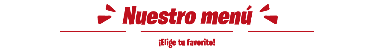 Título menú de Pollo Super Rapidito